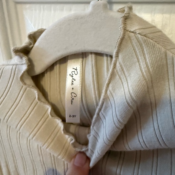 Rylee + Cru Cream Ribbed Top - Picture 2 of 2